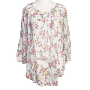 Chaps Floral Print Women's Top